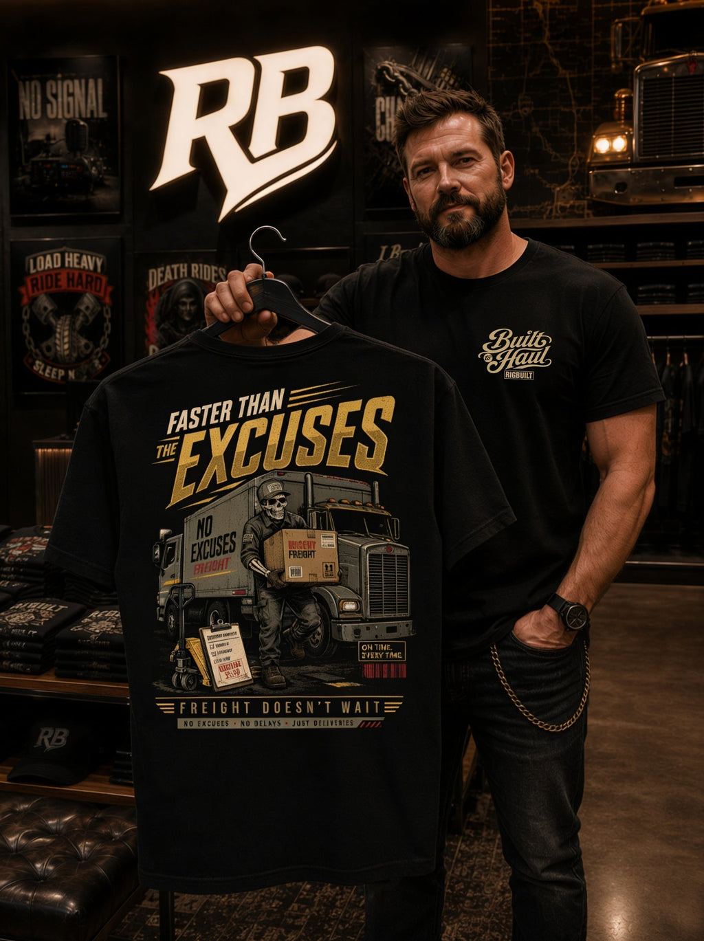 Faster Than The Excuses – Tee Back