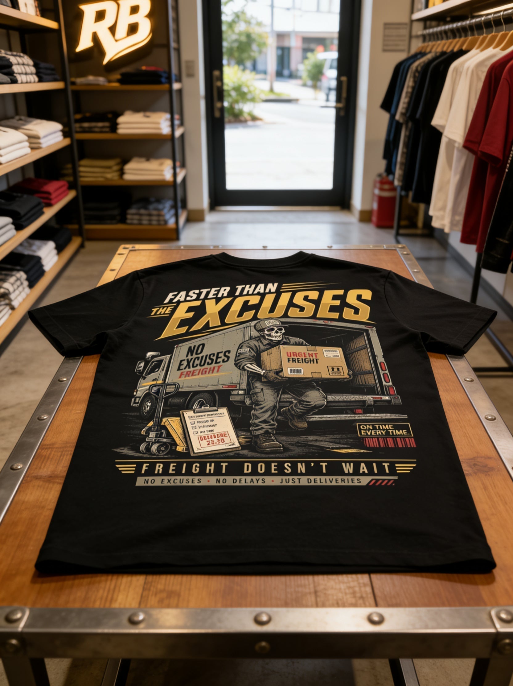 Faster Than The Excuses – Tee Back