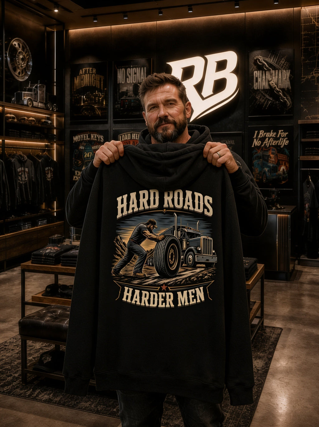 Hard Roads Harder Men – Hoodie