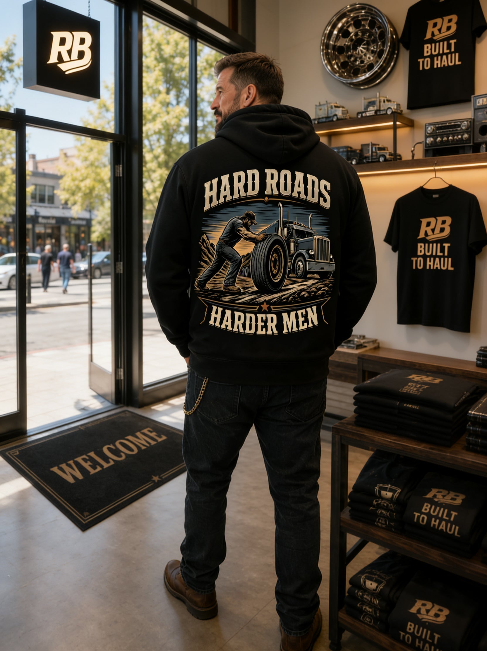Hard Roads Harder Men – Hoodie
