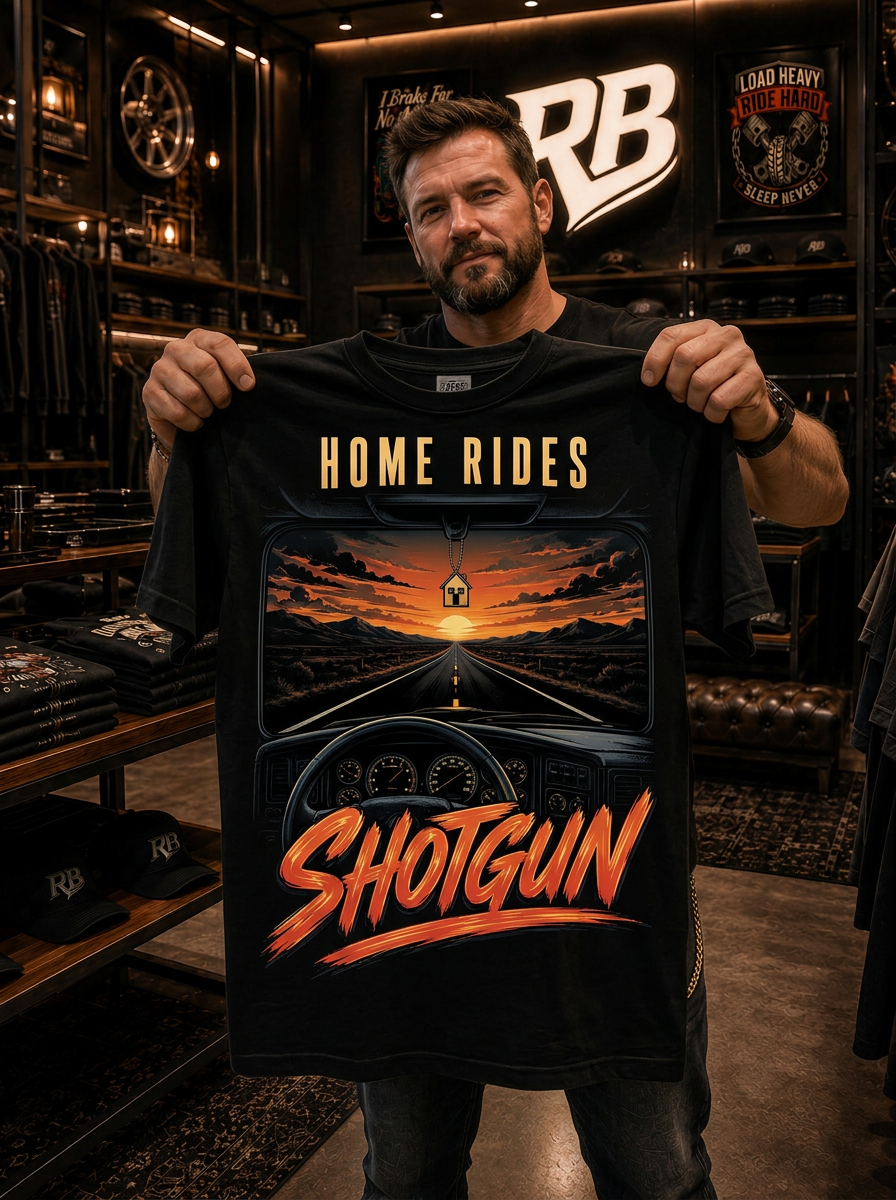 Home Rides Shotgun - Tee Front