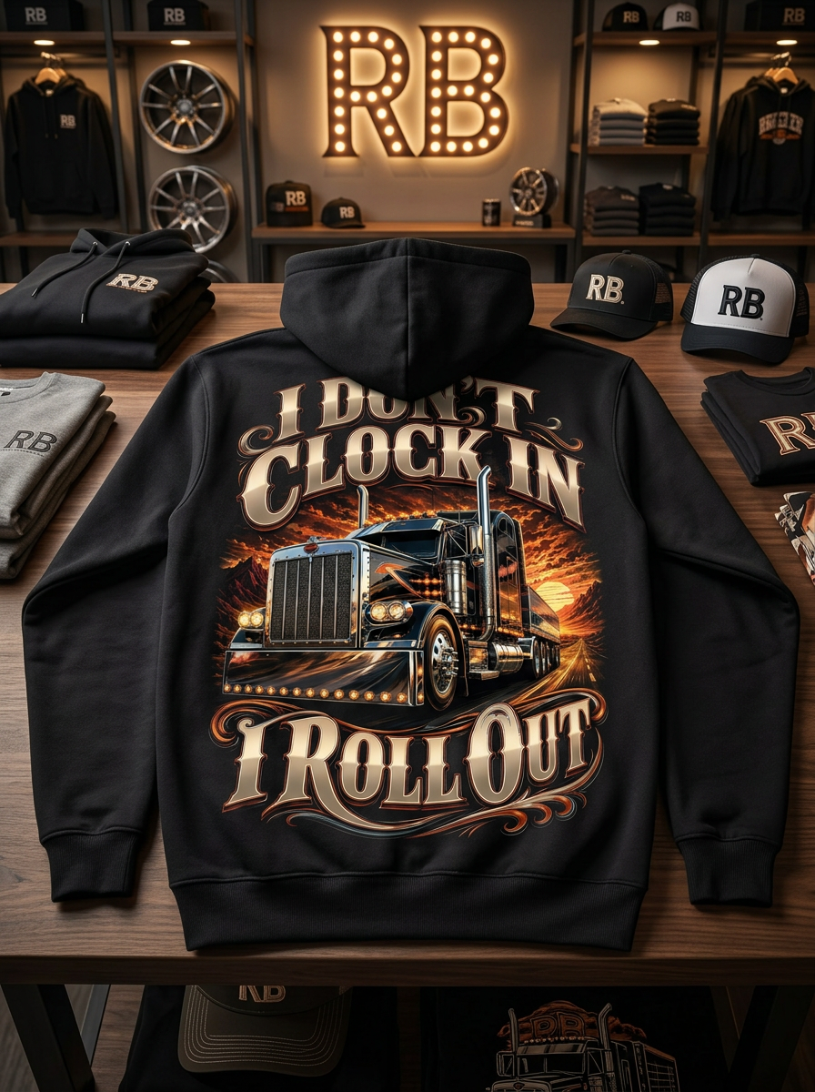 I Don’t Clock In I Roll Out V2 – Hoodie