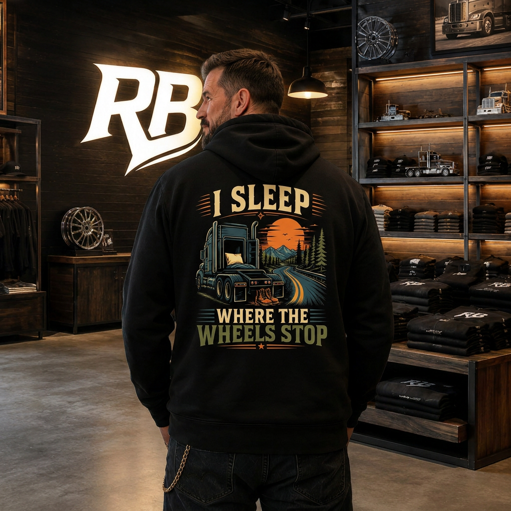 I Sleep Where The Wheels Stop - Hoodie
