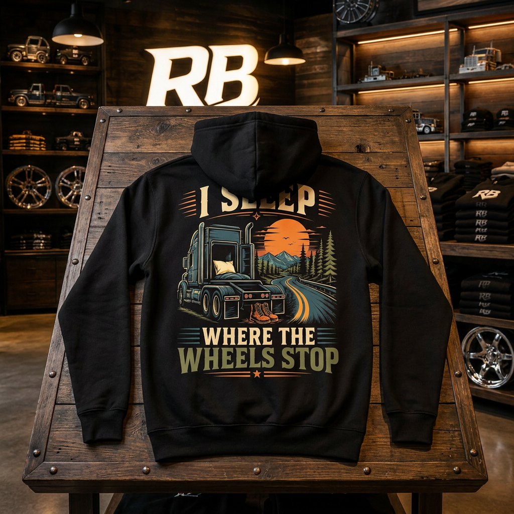 I Sleep Where The Wheels Stop - Hoodie