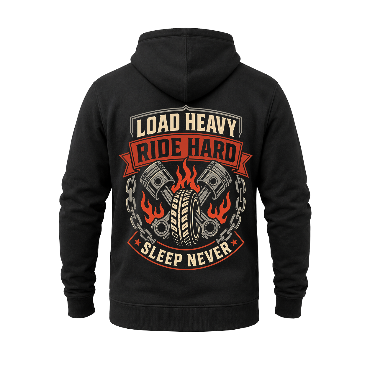 Load Heavy Ride Hard – Hoodie
