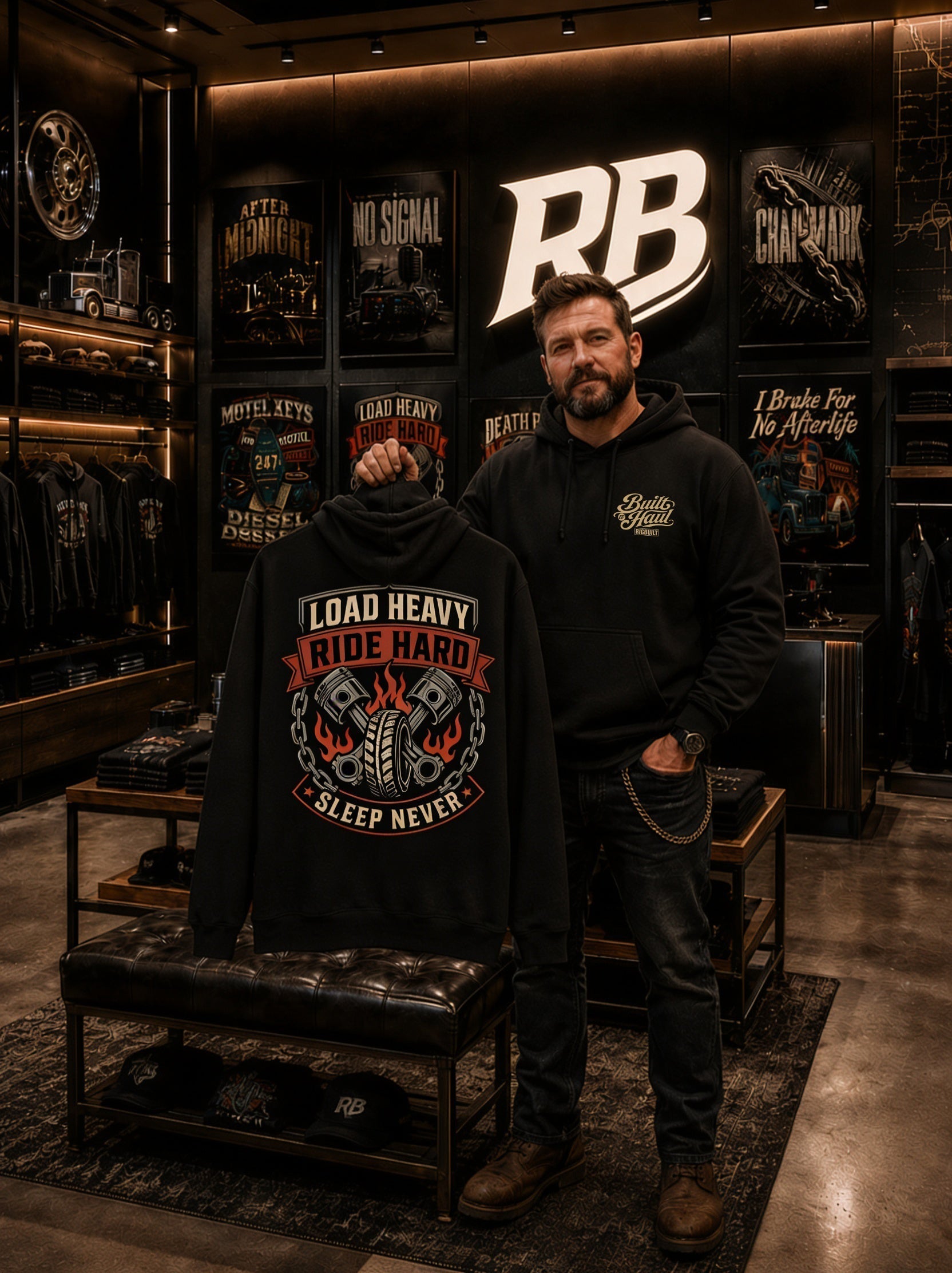 Load Heavy Ride Hard – Hoodie