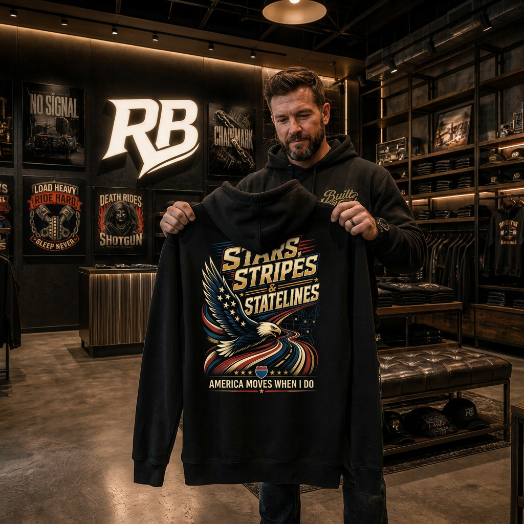 Stars, Stripes & State Lines – Hoodie