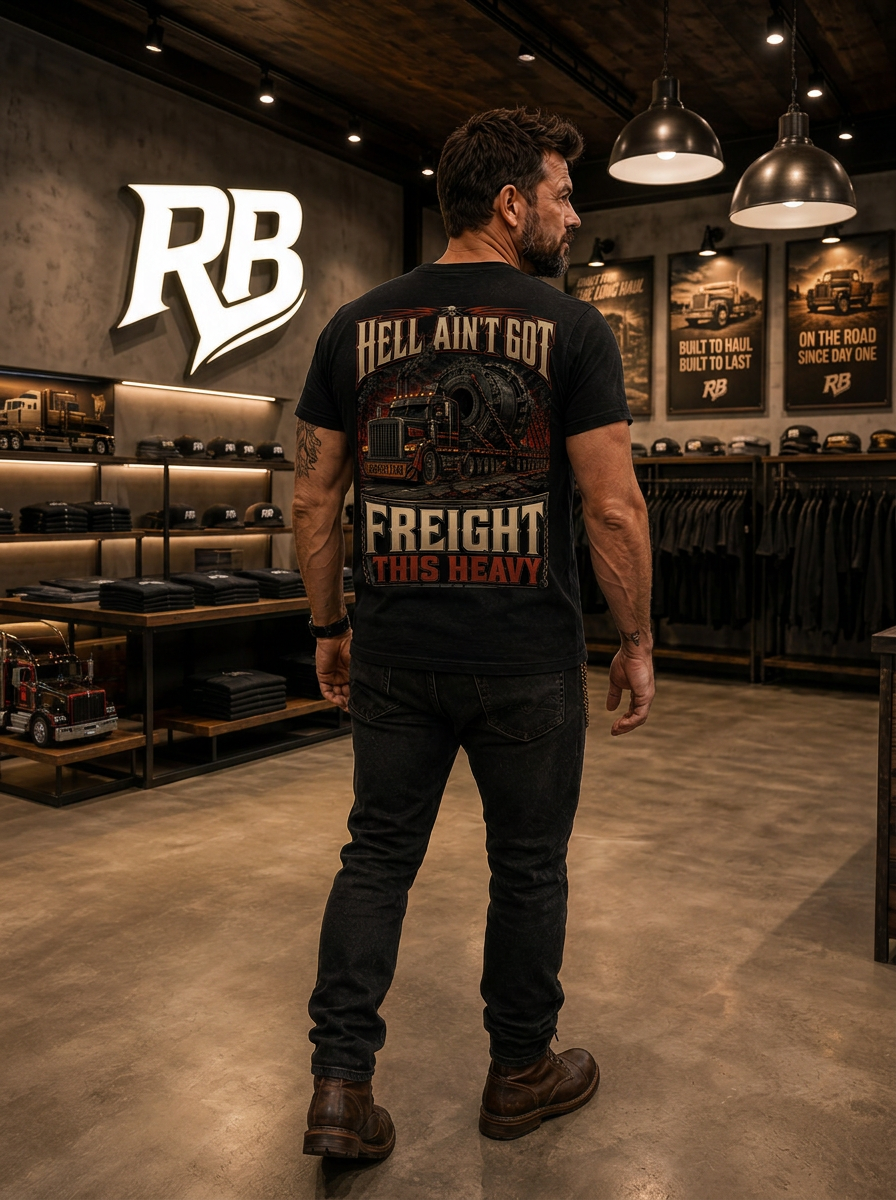 Hell Ain’t Got Freight This Heavy - Tee Front Back