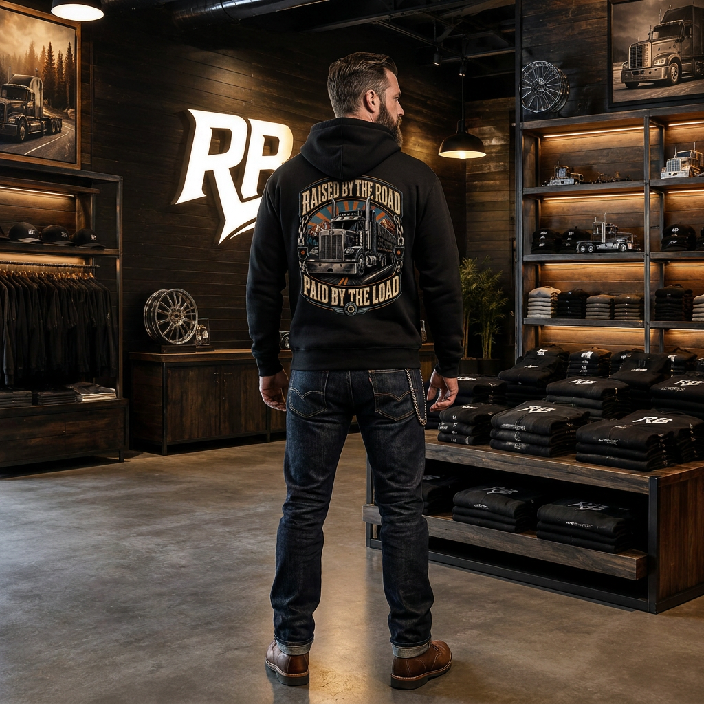 Raised By The Road. Paid By The Load – Hoodie