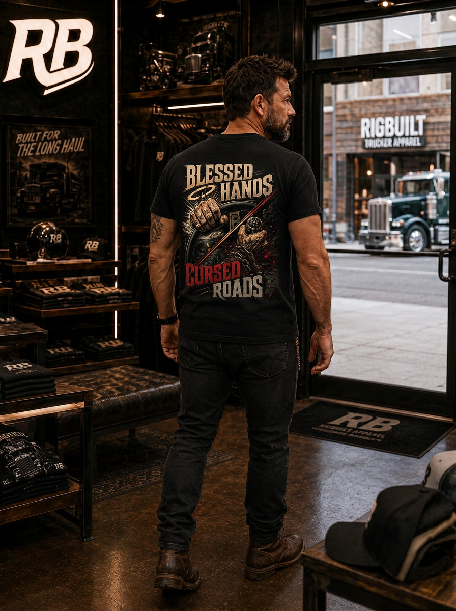 Blessed Hands. Cursed Roads - Tee Front Back
