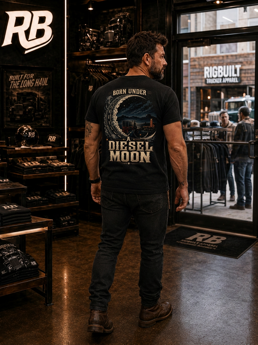Born Under A Diesel Moon - Tee Front Back