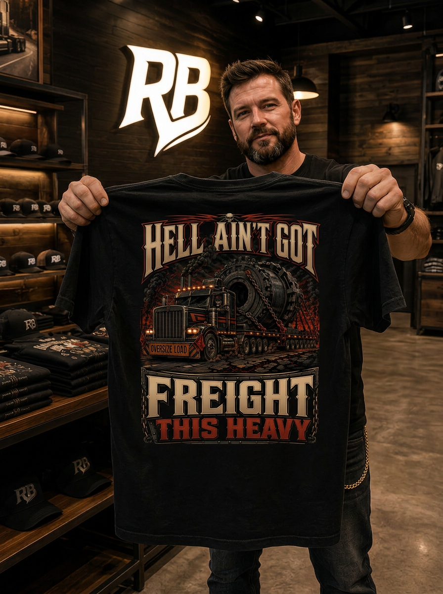 Hell Ain’t Got Freight This Heavy - Tee Front Back