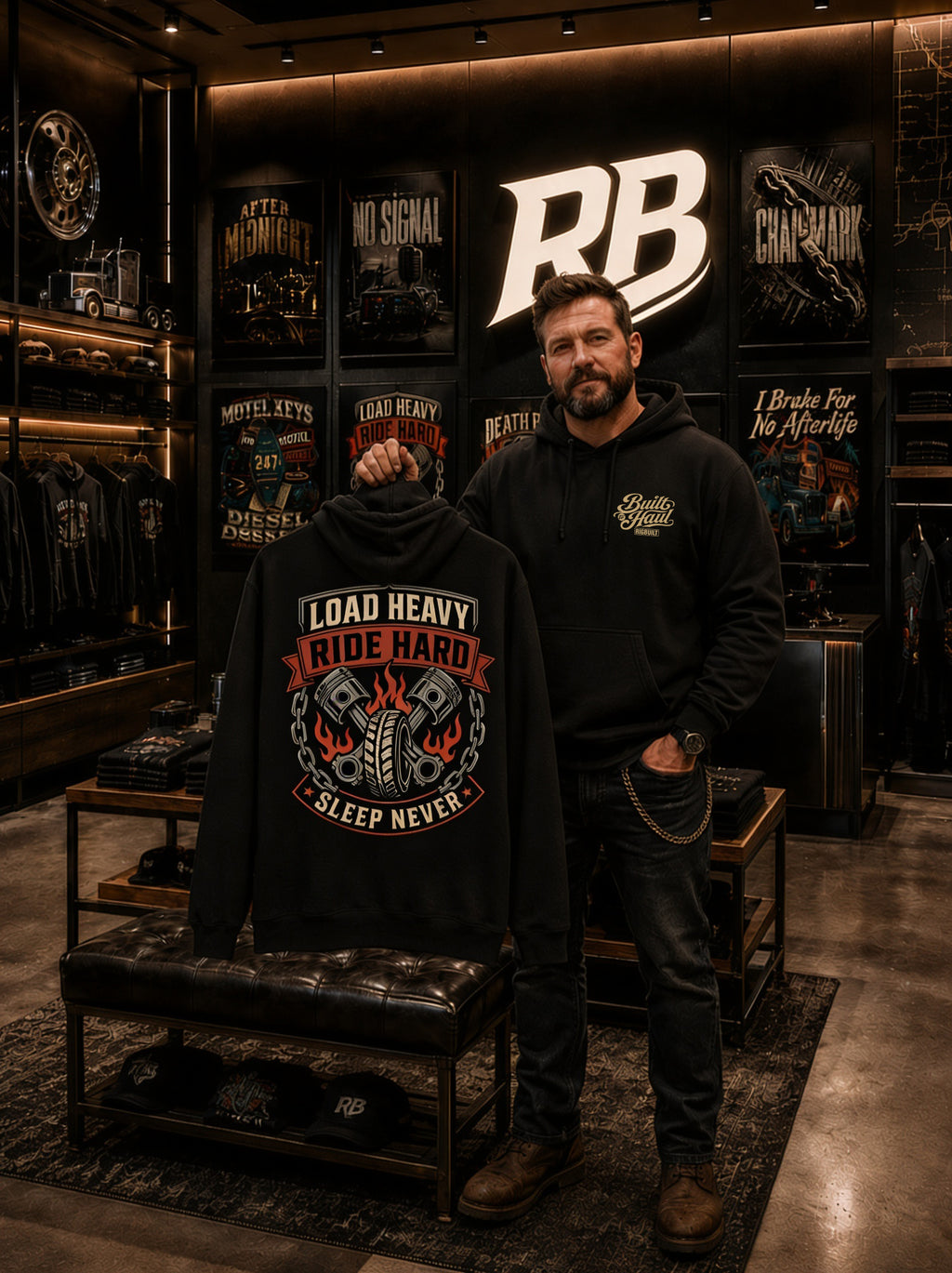 Load Heavy Ride Hard – Hoodie