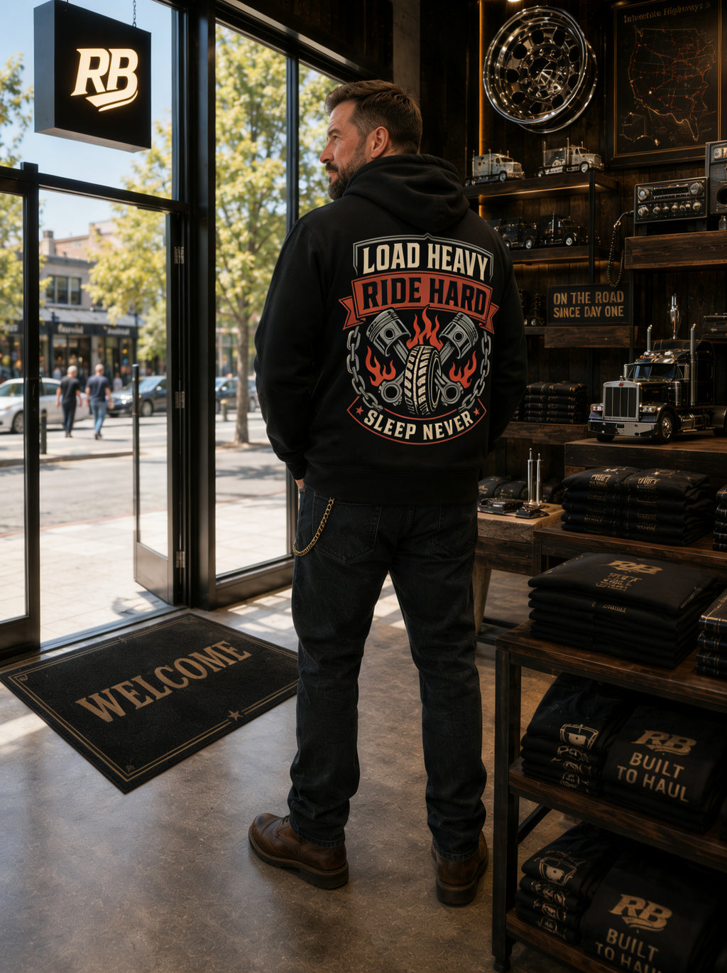 Load Heavy Ride Hard – Hoodie