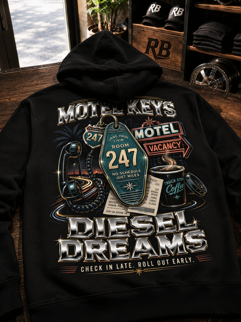 Motel Keys Diesel Dreams –Hoodie
