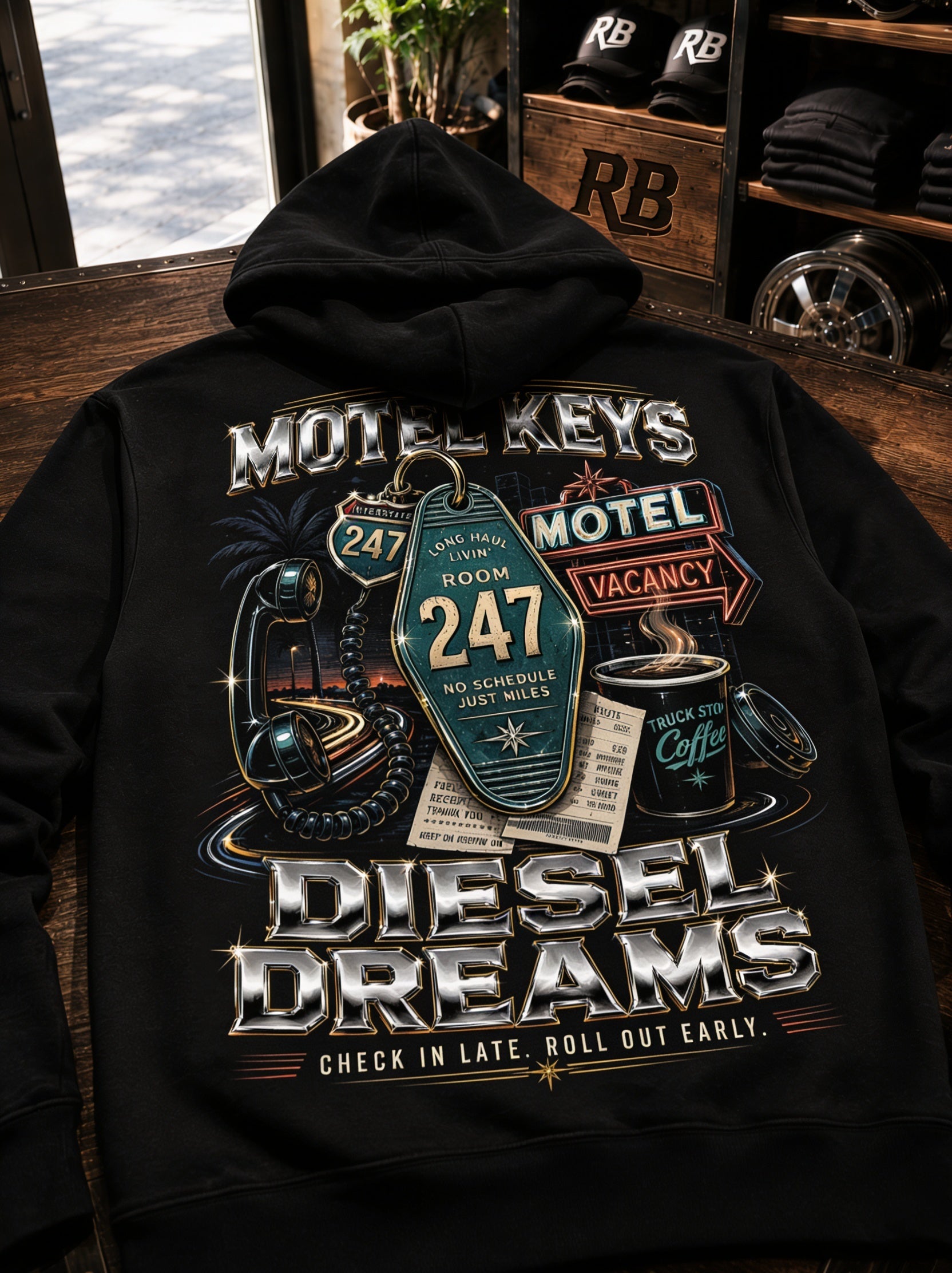 Motel Keys Diesel Dreams –Hoodie