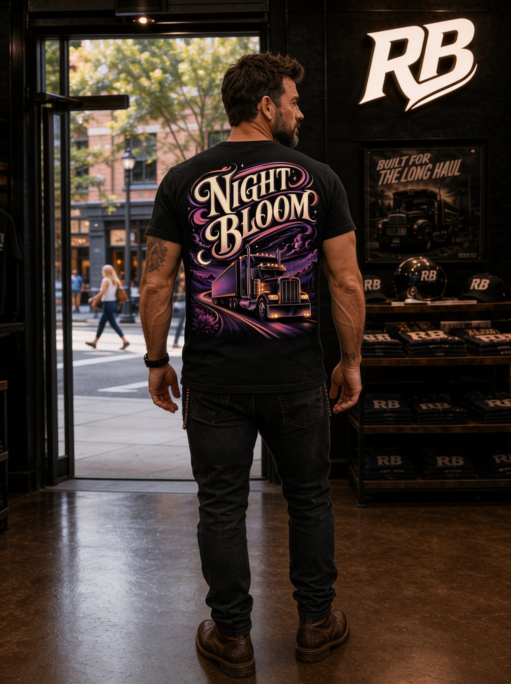 Night Bloom – Tee Front Back