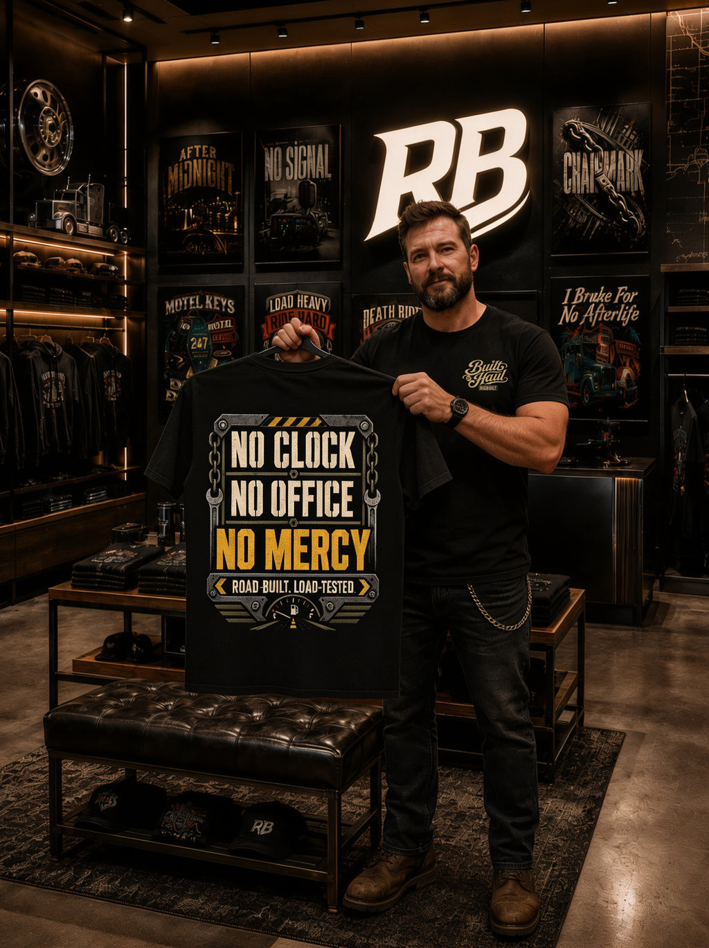 No Clock No Office No Mercy - Premium Tee New