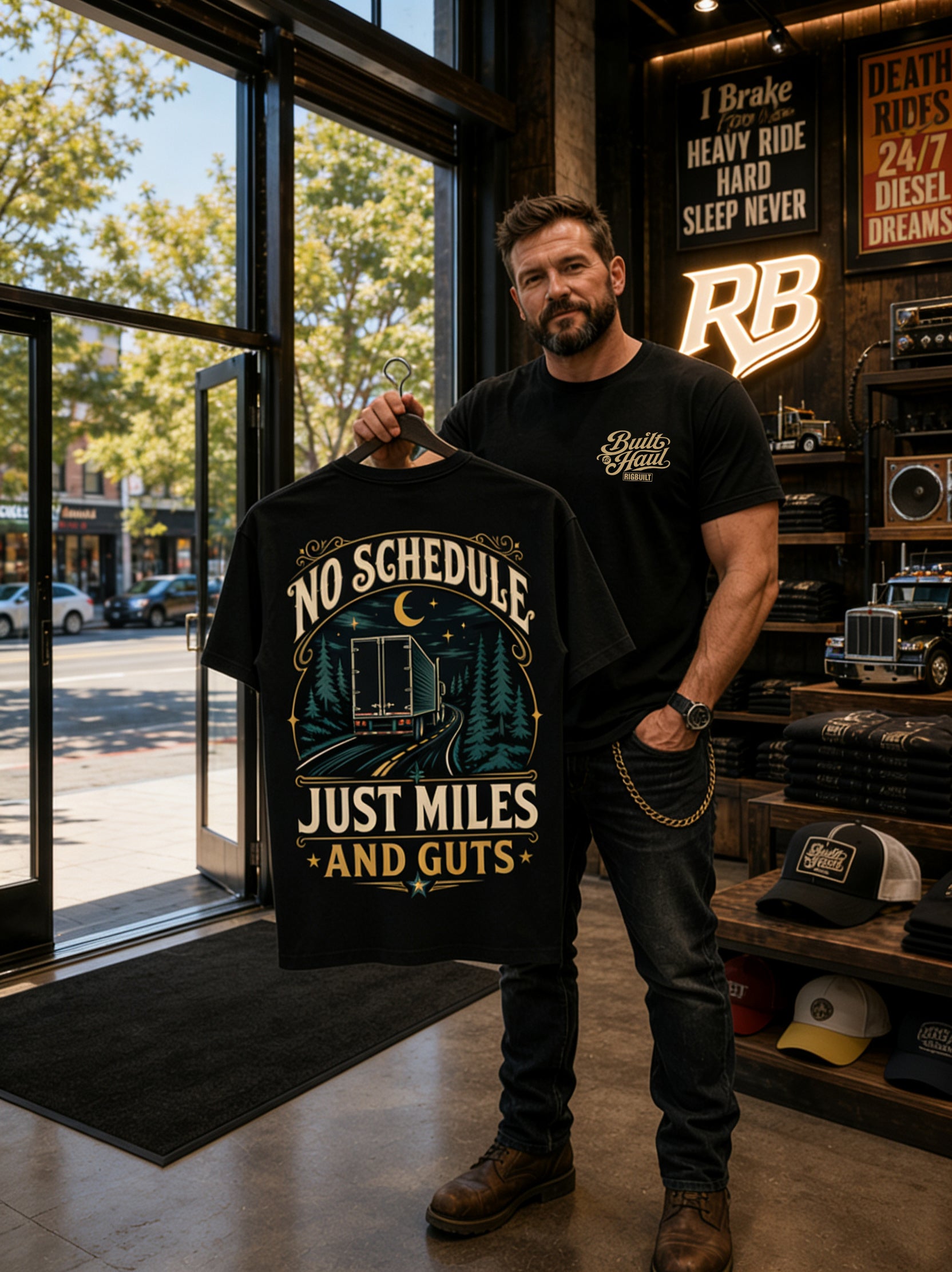 No Schedule Just Miles - Premium Tee New
