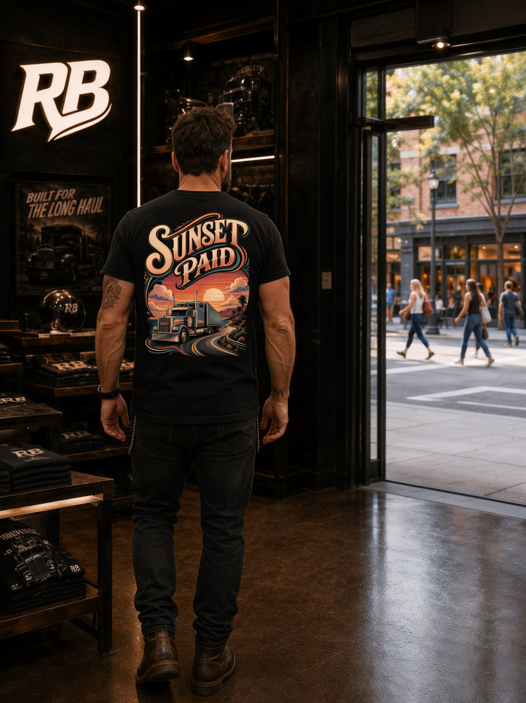 Sunset Paid - Premium Tee New