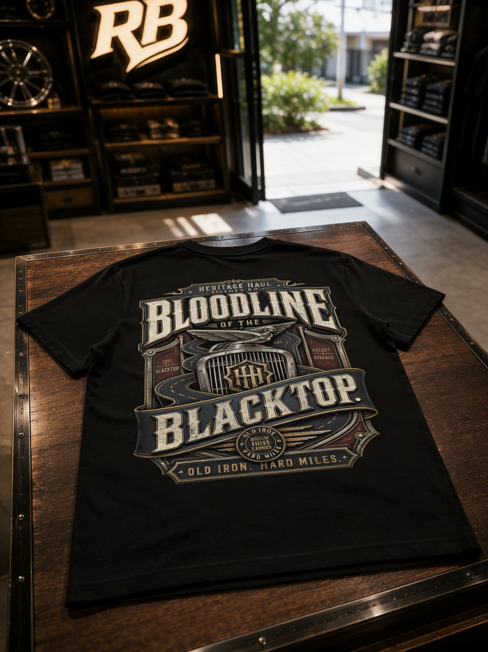 Bloodline Of The Blacktop - Premium Tee New