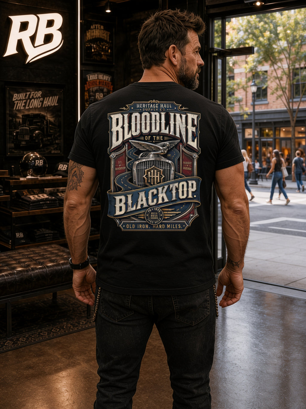 Bloodline Of The Blacktop - Premium Tee New