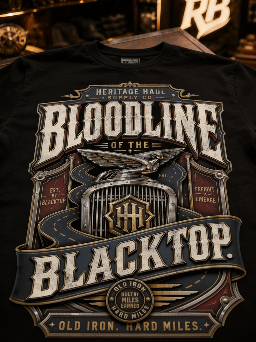 Bloodline Of The Blacktop – Tee Front
