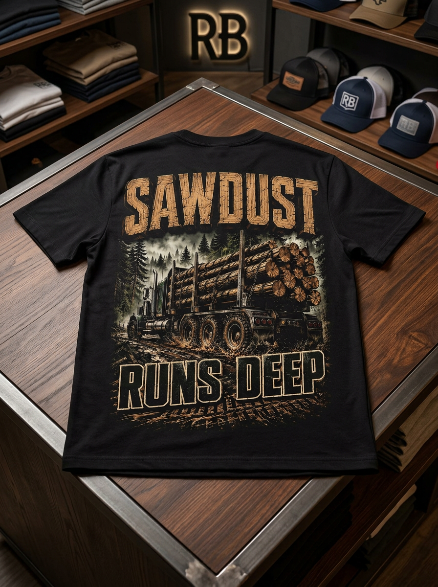 Sawdust Runs Deep - Tee Front Back