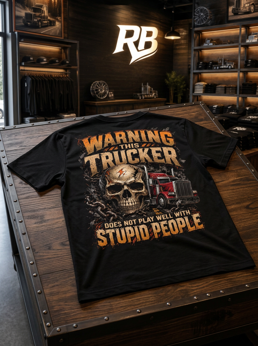 Warning This Trucker - Tee Back