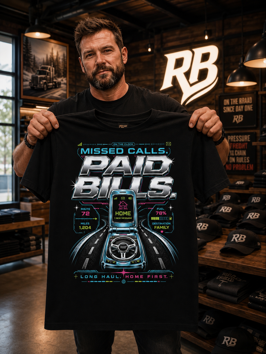 Missed Calls Paid Bills – Tee Front