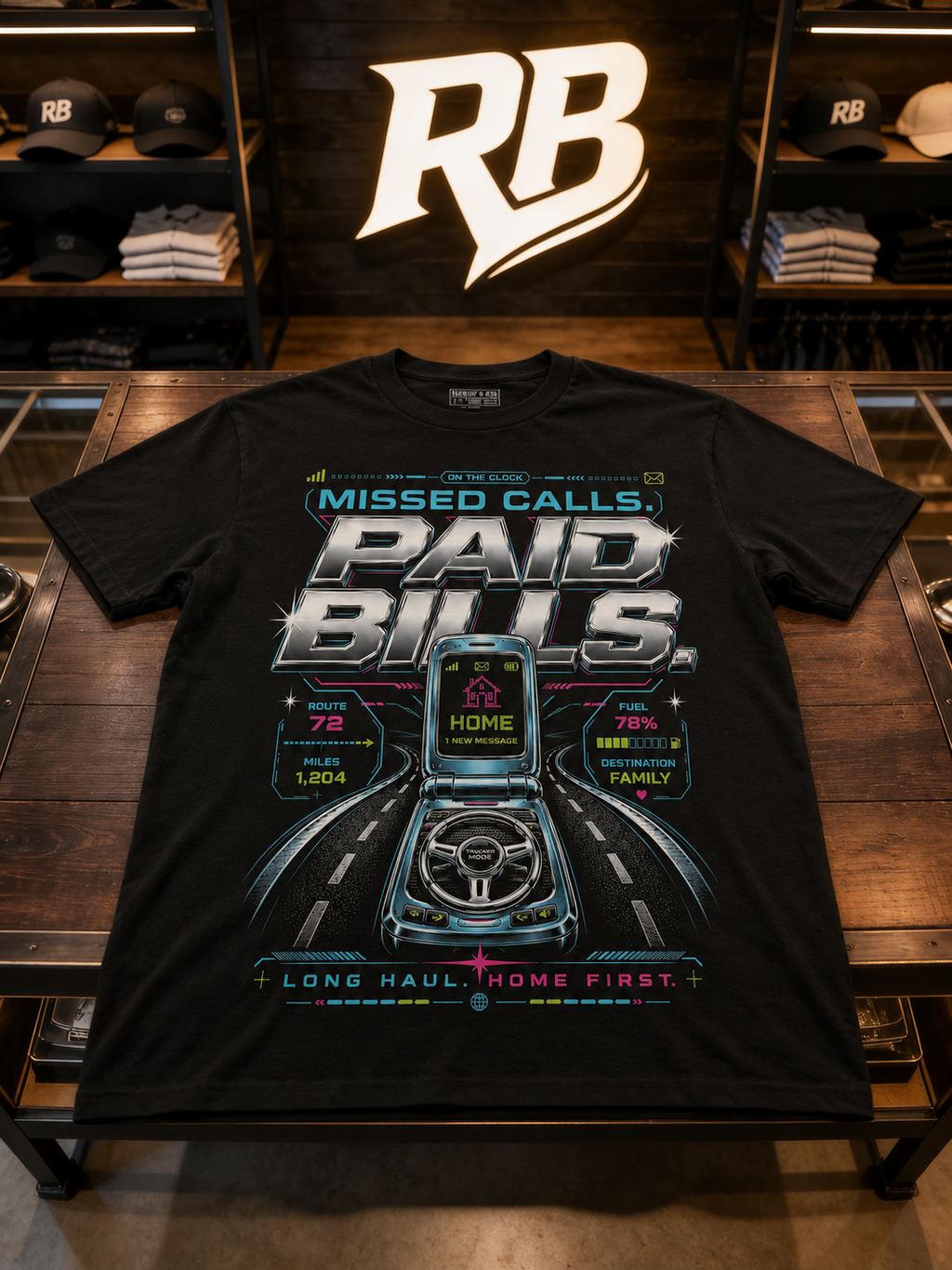 Missed Calls Paid Bills – Tee Front