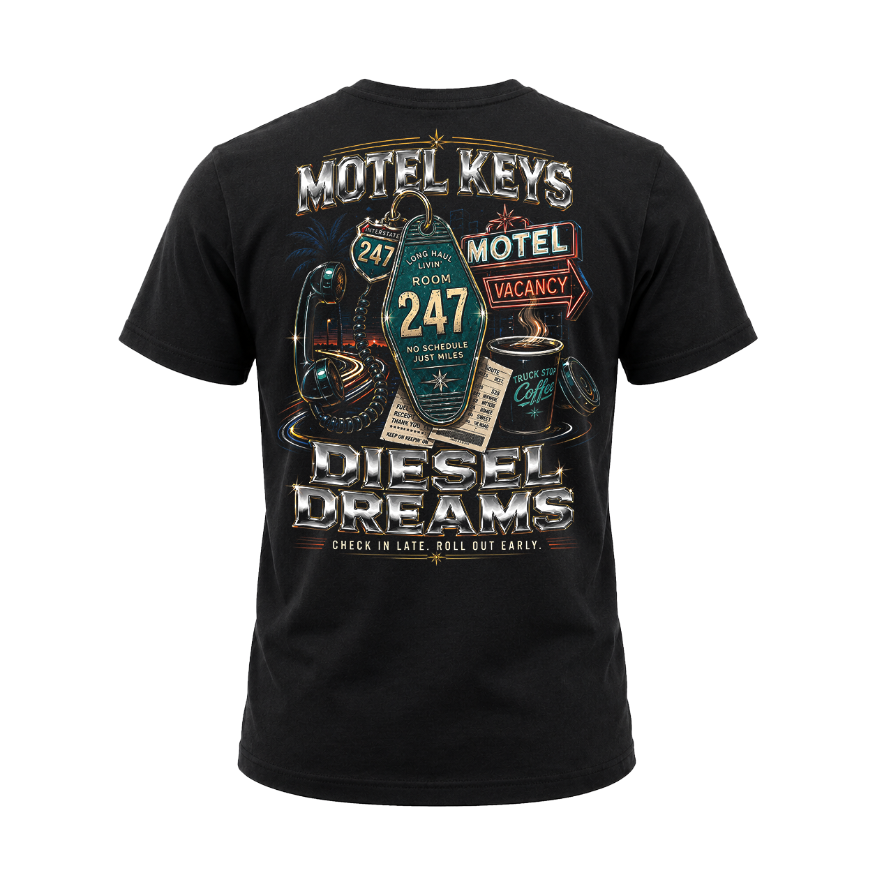 Motel Keys Diesel Dreams – Tee Back