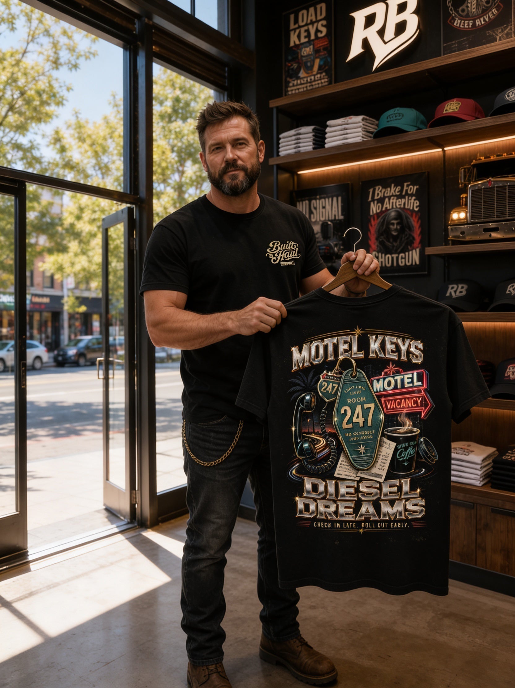 Motel Keys Diesel Dreams – Tee Back
