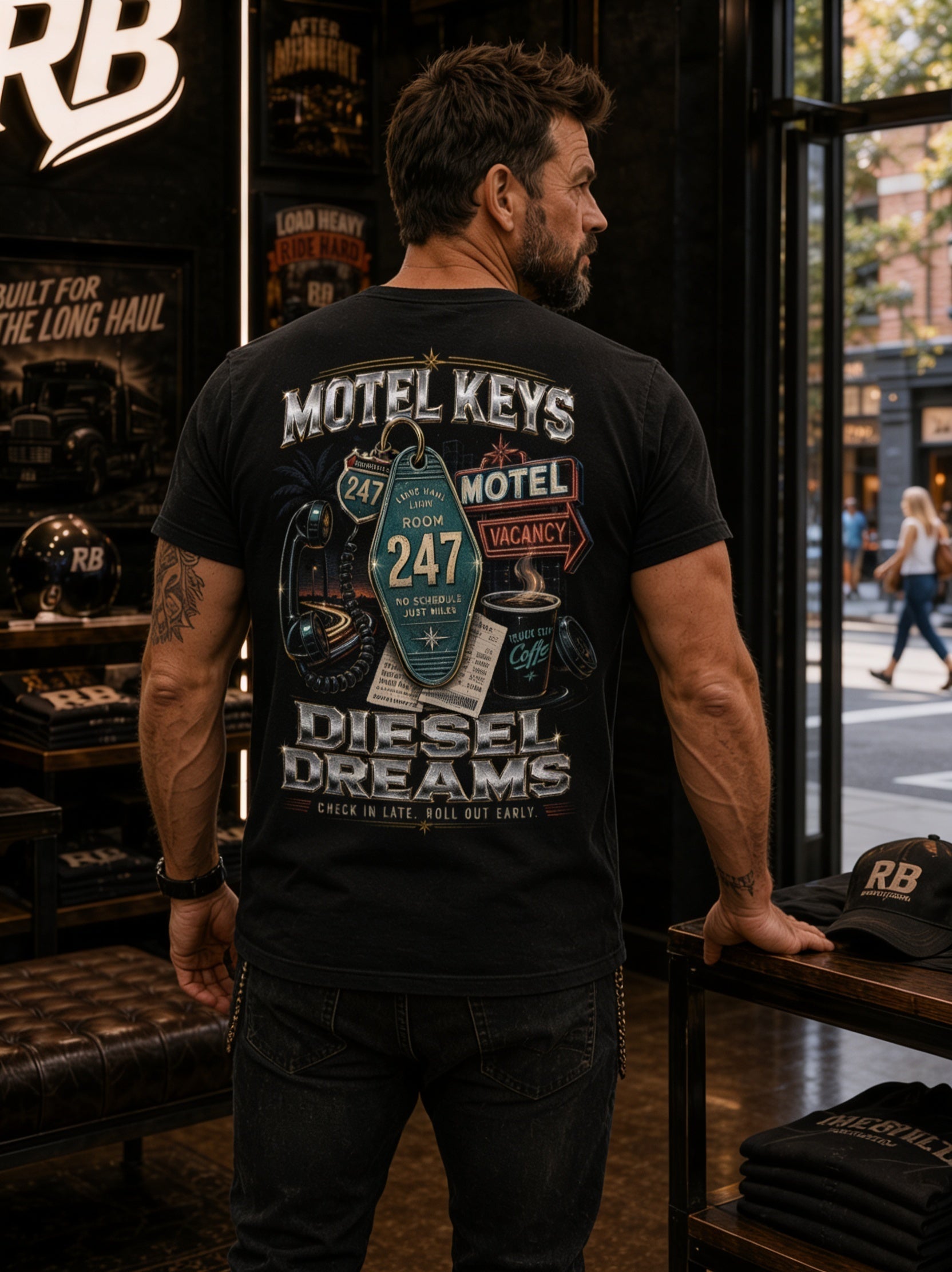 Motel Keys Diesel Dreams – Tee Back