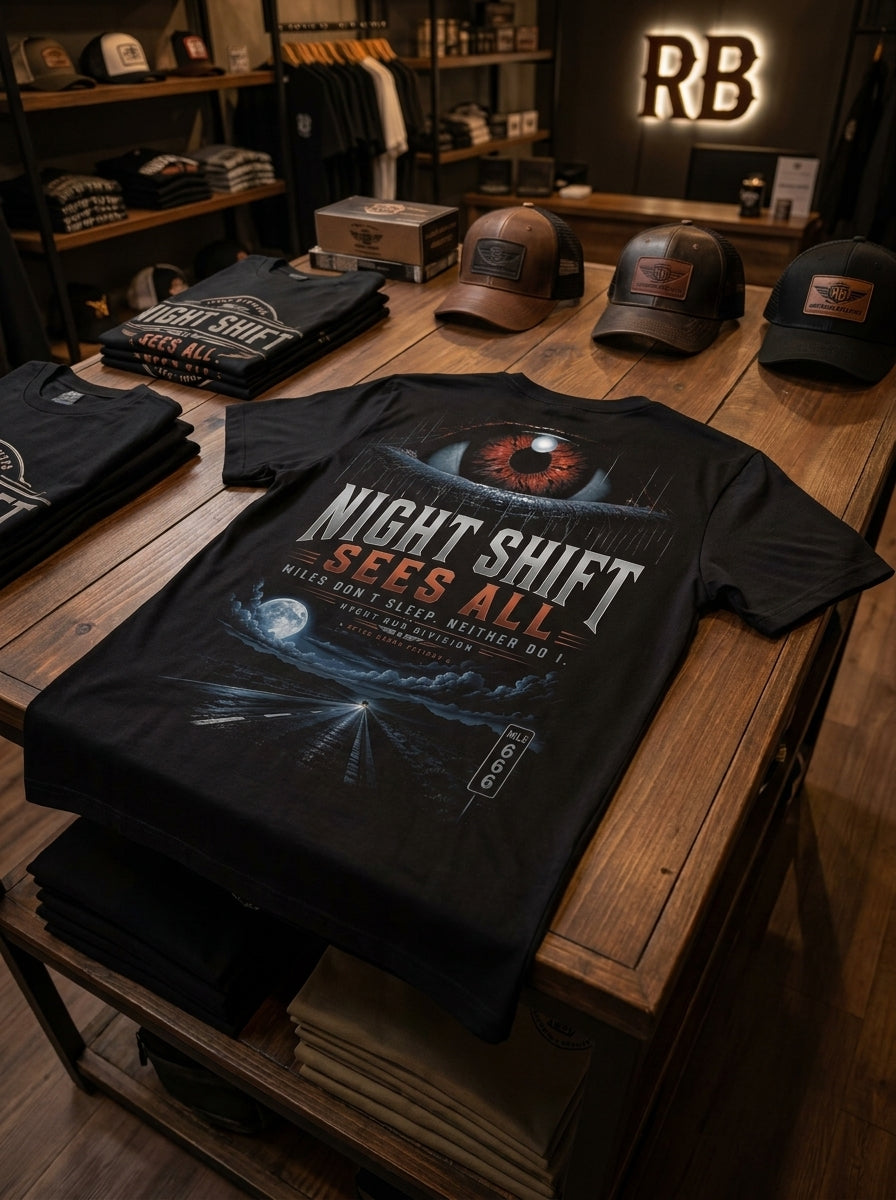 Night Shift Sees All – Tee Back