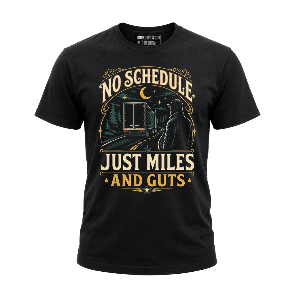 No Schedule Just Miles – Tee Front