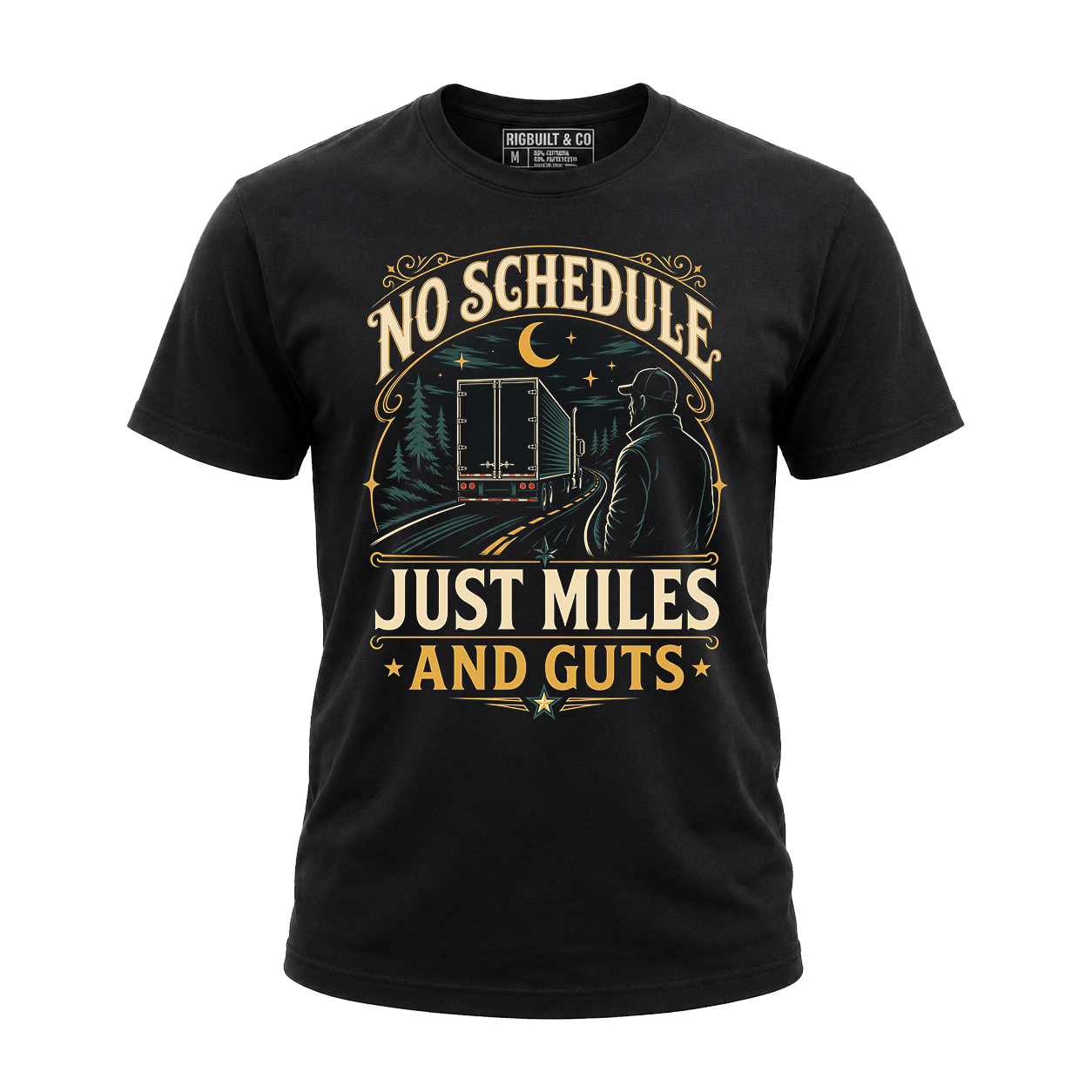 No Schedule Just Miles – Tee Front