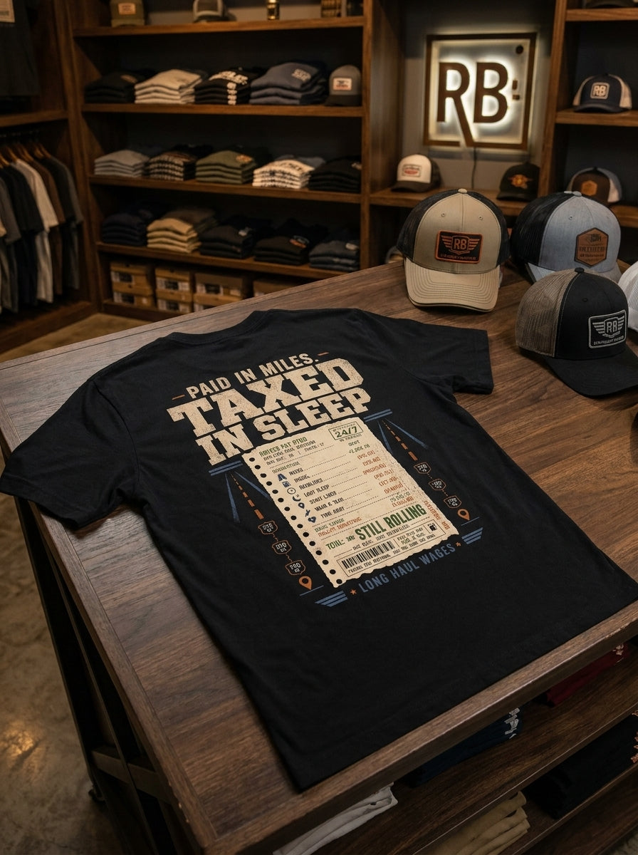 Paid In Miles Taxed In Sleep – Tee Back