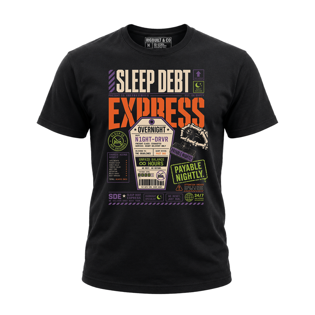 Sleep Debt Express – Tee Front
