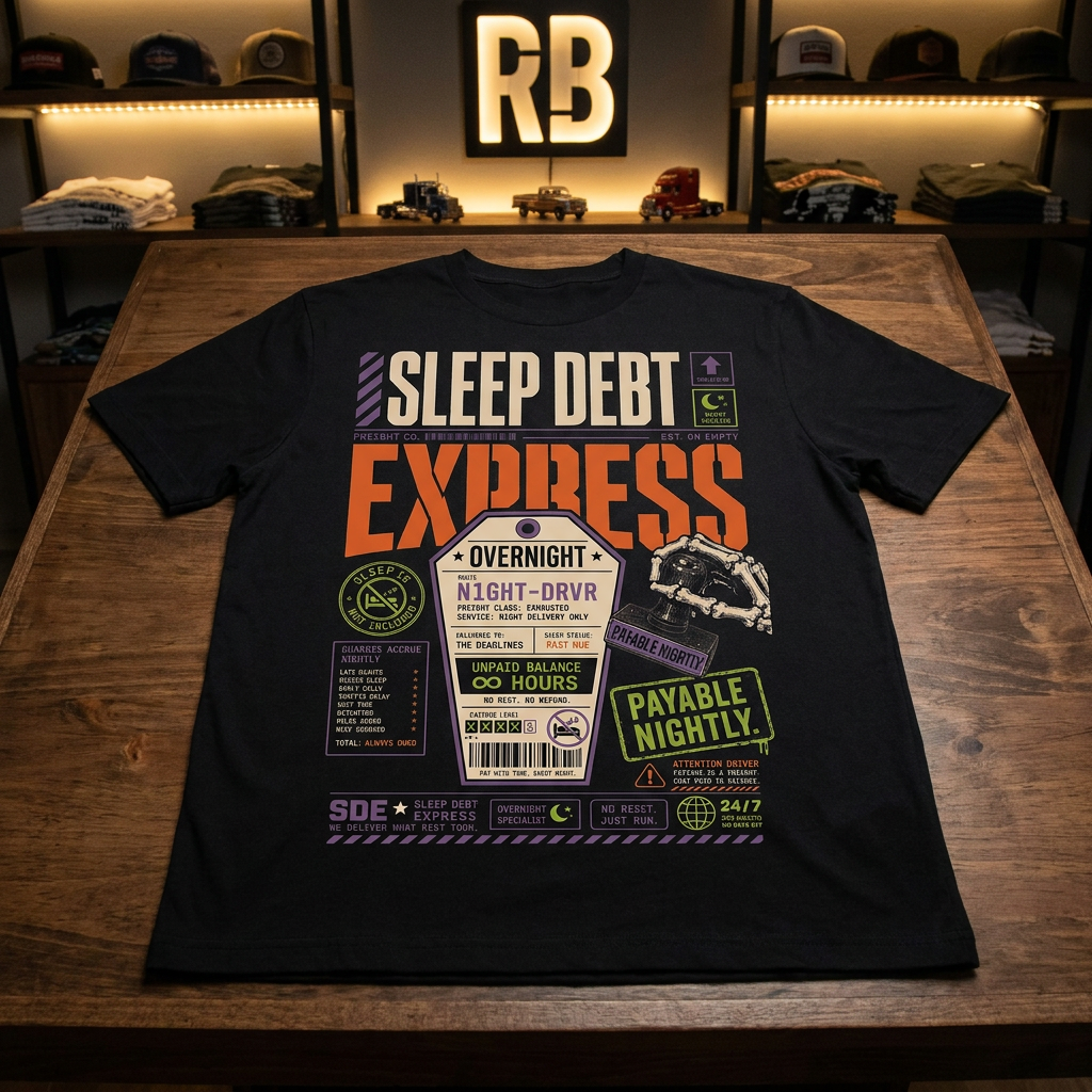 Sleep Debt Express – Tee Front