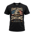 Stars, Stripes & State Lines – Tee Front