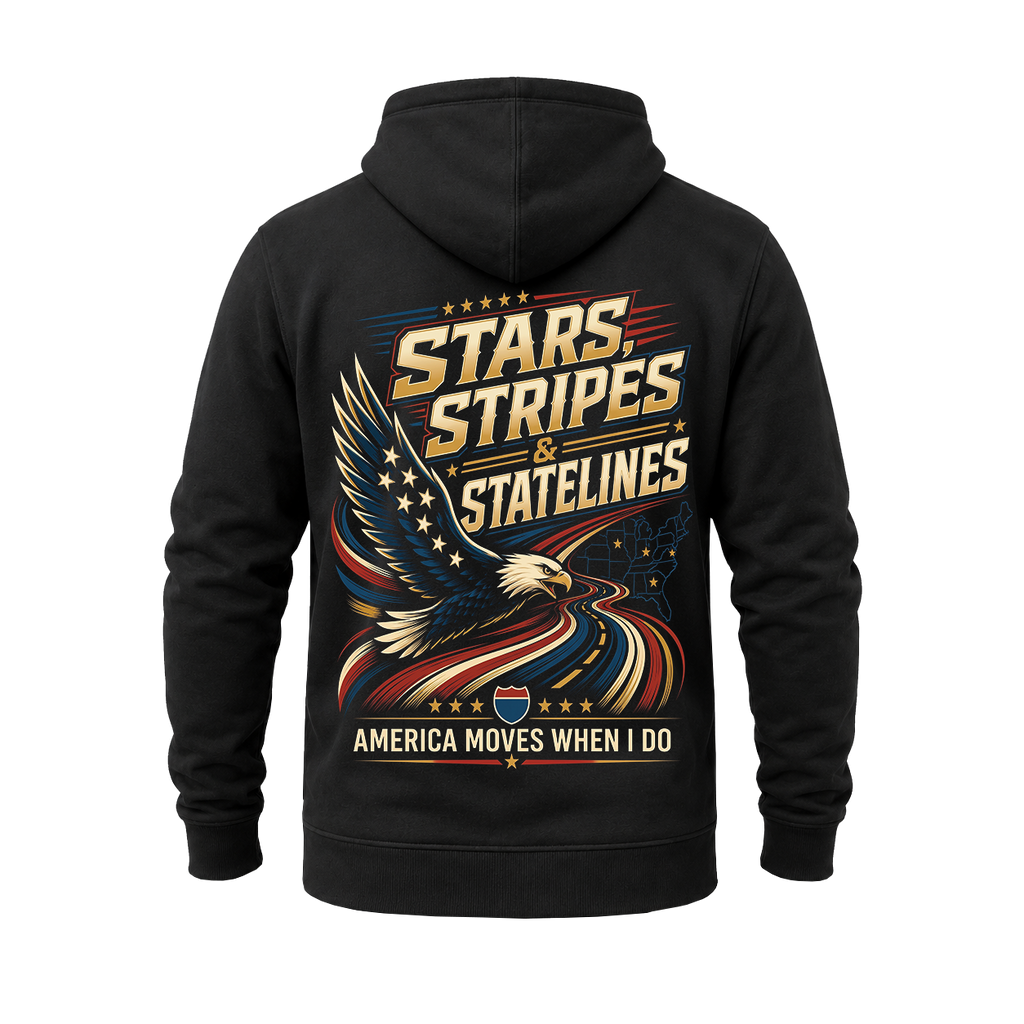 Stars, Stripes & State Lines V2 - Hoodie