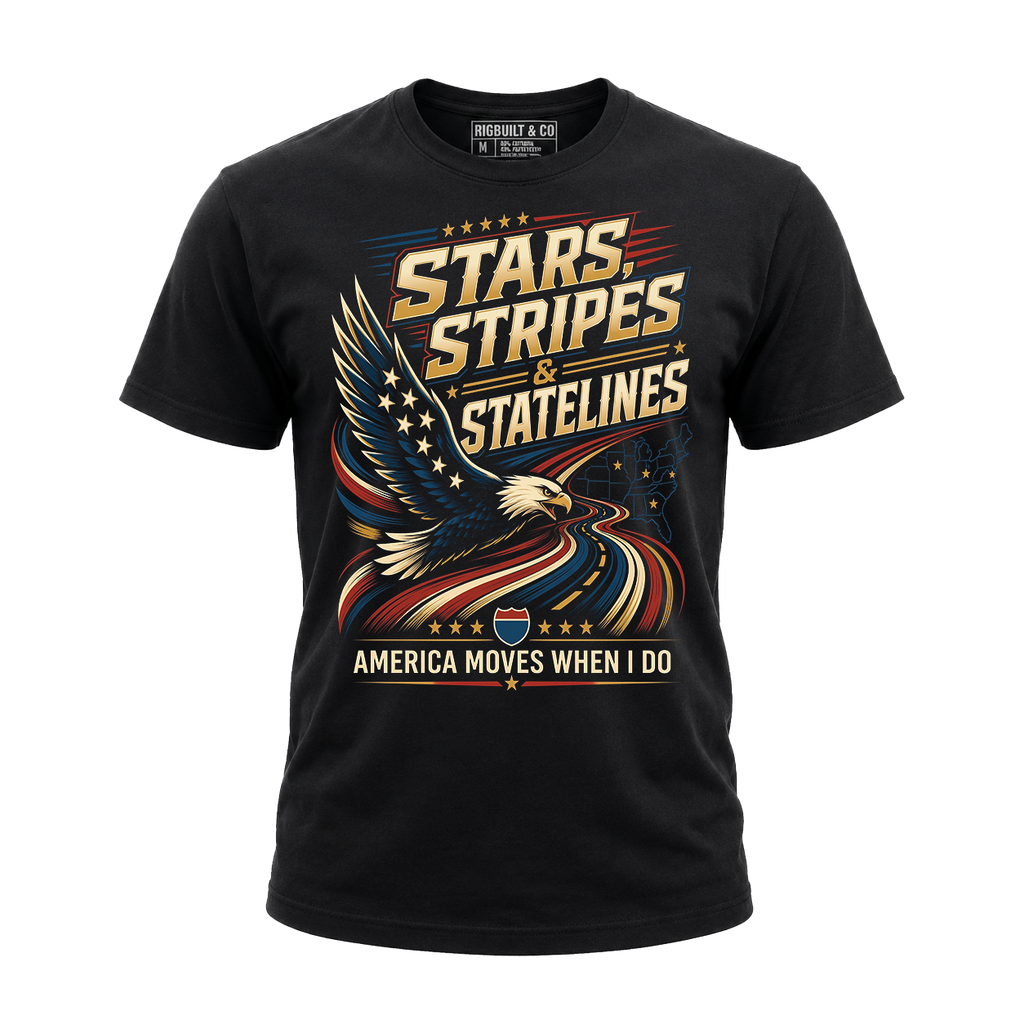 Stars, Stripes & State Lines V2 - Tee Front