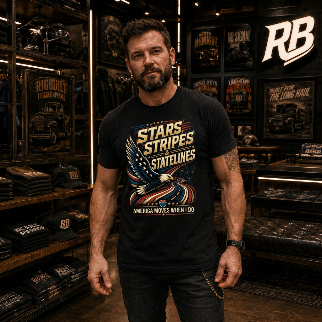 Stars, Stripes & State Lines V2 - Tee Front