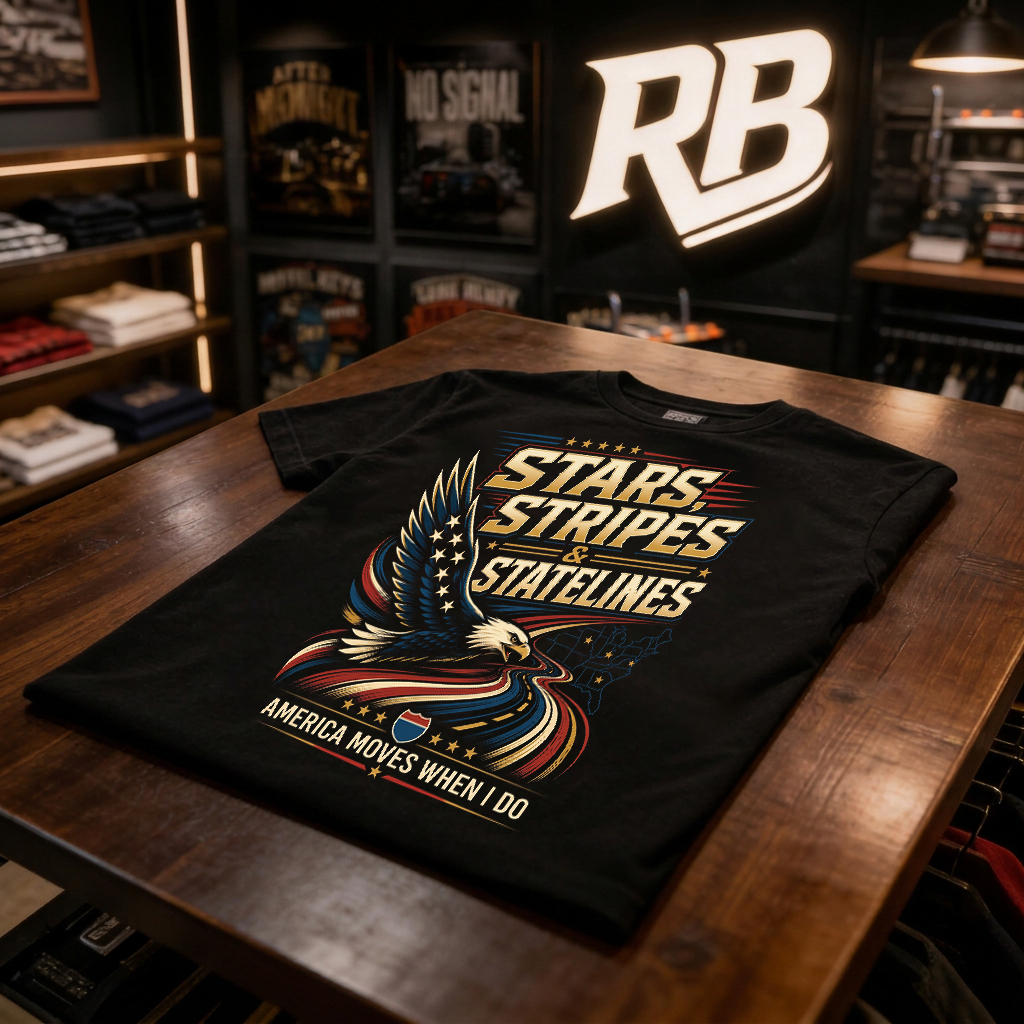 Stars, Stripes & State Lines V2 - Tee Front