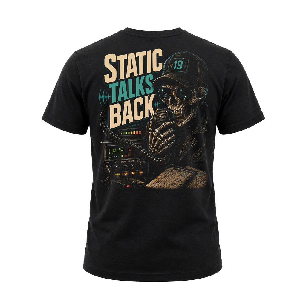 Static Talks Back - Tee Back