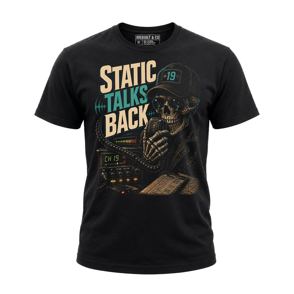 Static Talks Back - Tee Front