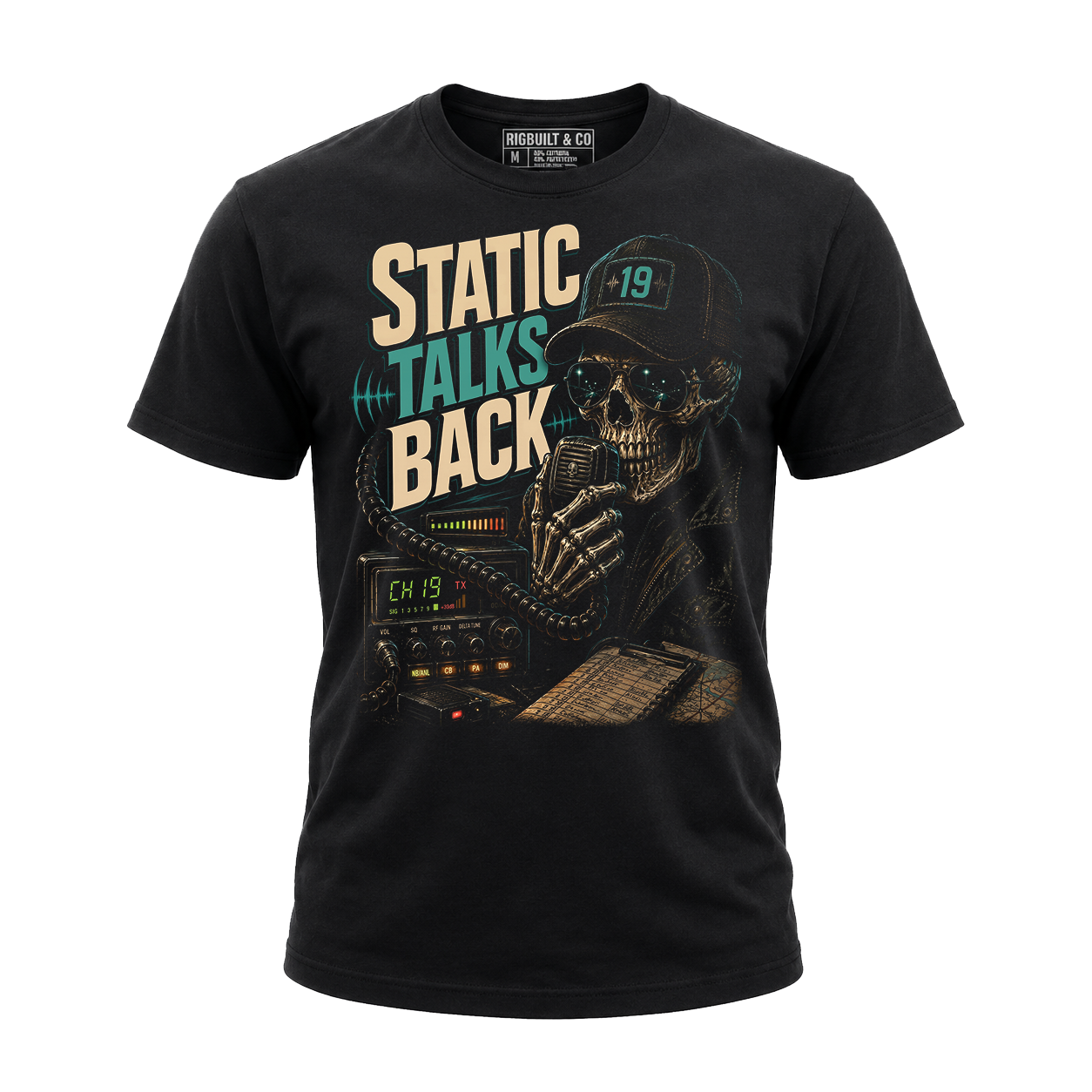 Static Talks Back - Tee Front