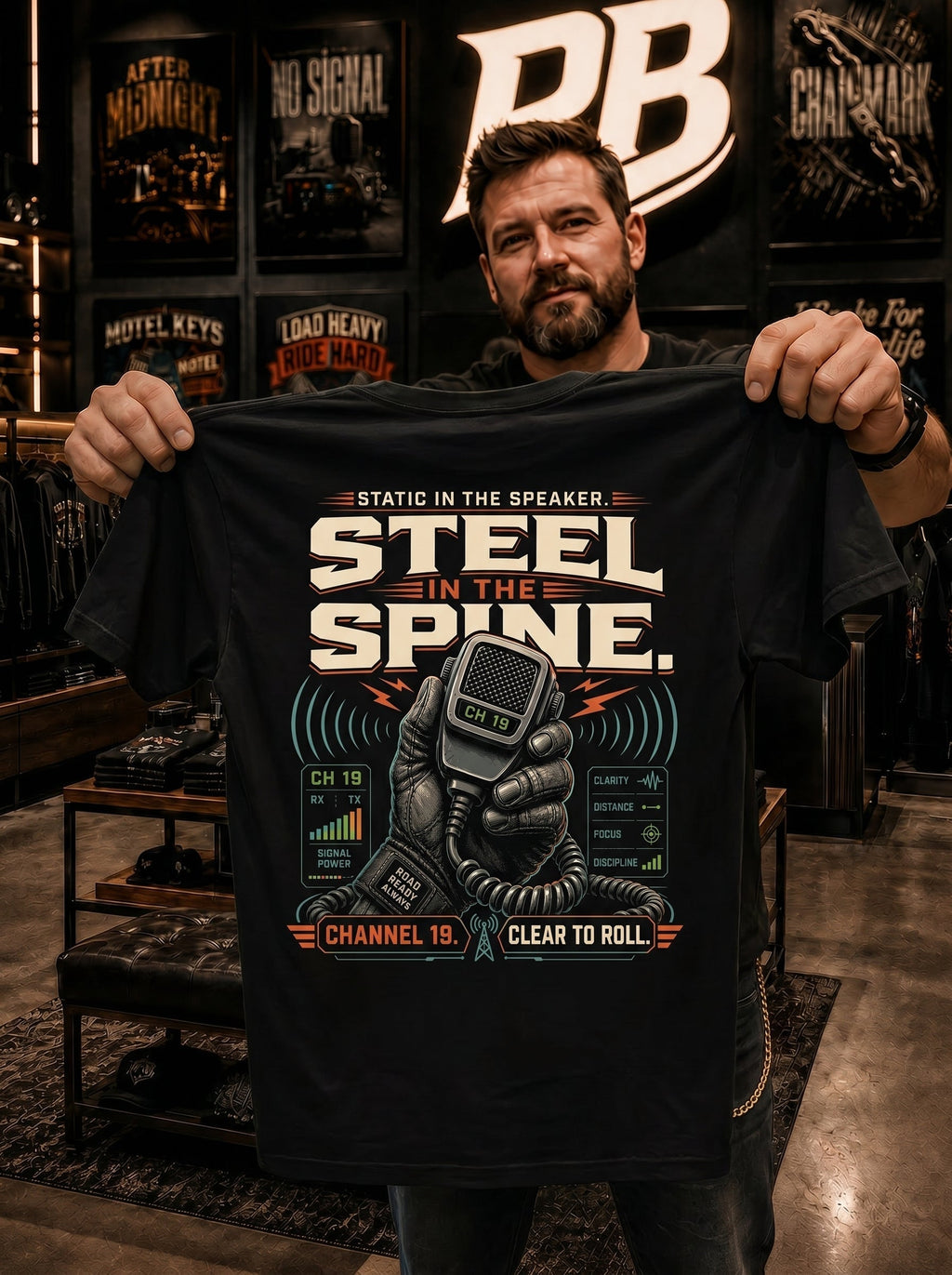 Steel In The Spine – Tee Front Back