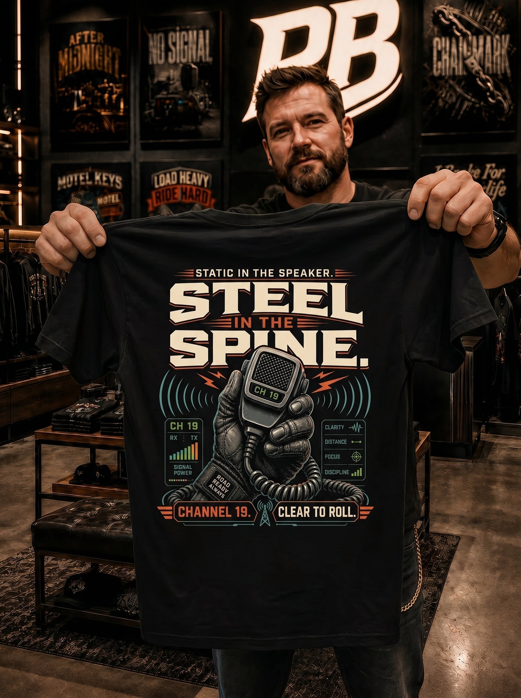 Steel In The Spine – Tee Front Back